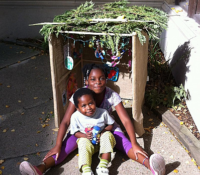 Kids in the Sukkah